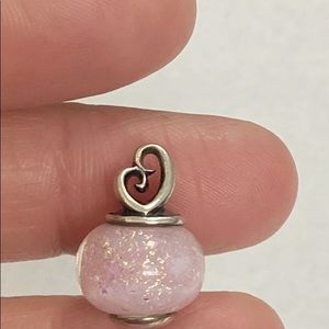 James Avery  Sterling  Mothers Love Finial  Pink